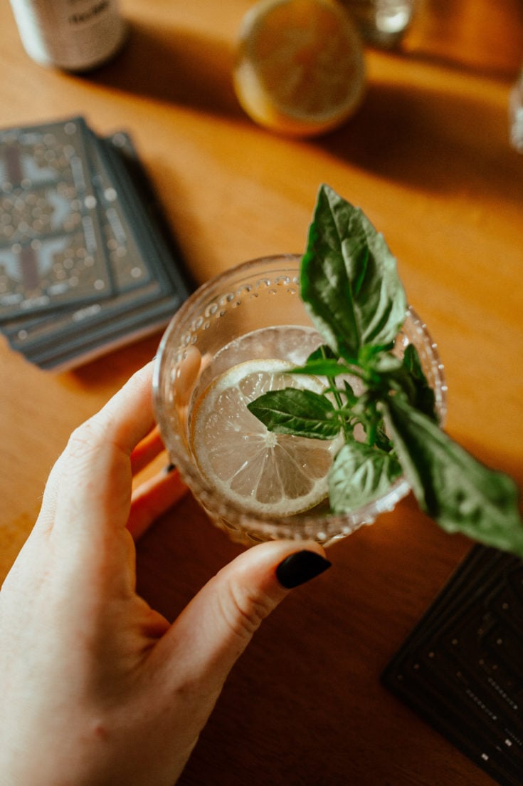 5-Minute Tequila Basil Cocktail Recipe