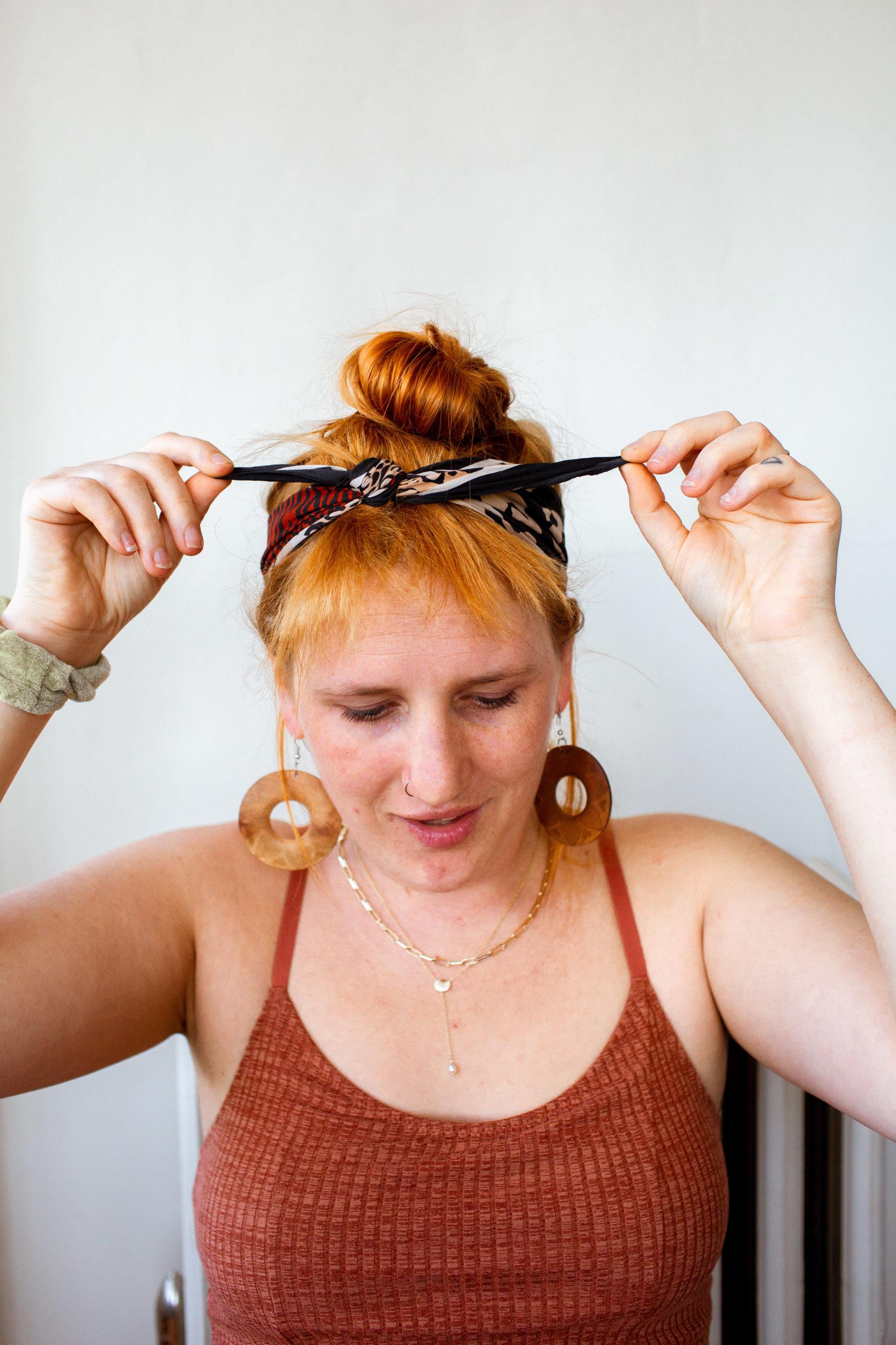 DIY Hair Hack How To Make Fake Bangs (Don't Commit To A Cut!)