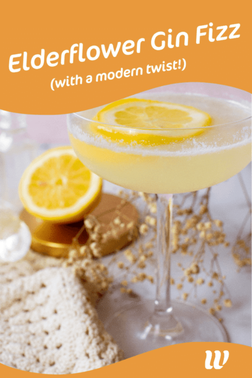 Elderflower Gin Fizz Cocktail (With A Modern Twist!)