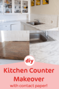 My Rental Kitchen Counter Contact Paper Makeover! (Before & After Photos!)