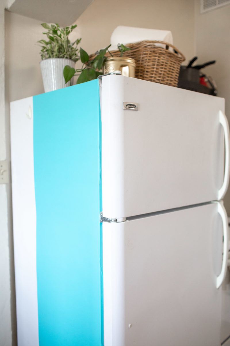 DIY: How I Put Contact Paper On My Fridge (Before & After Photos!)