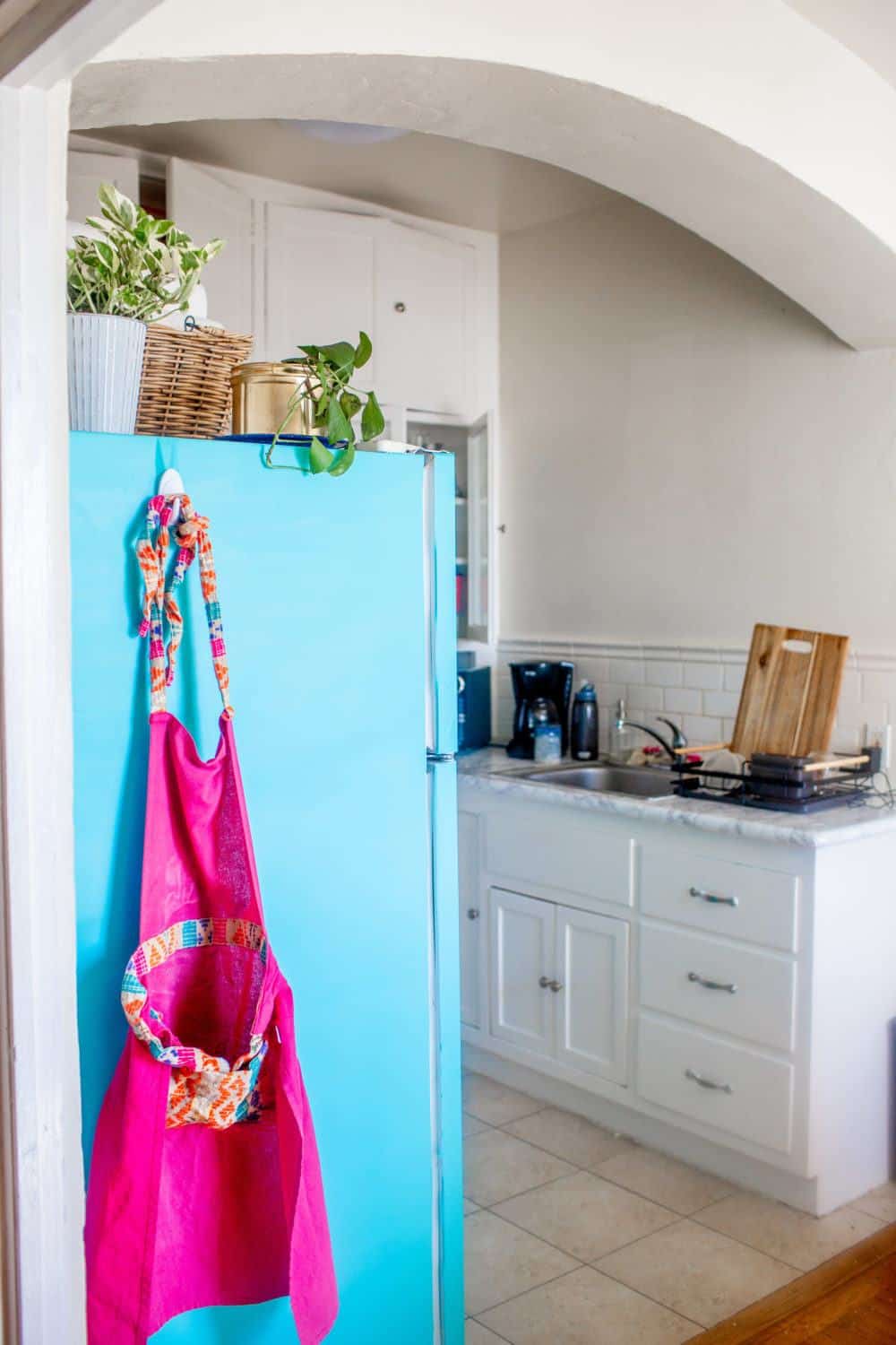 DIY How I Put Contact Paper On My Fridge Before After Photos 