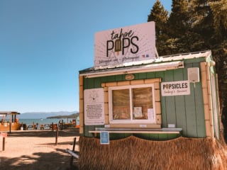 Popsicle stand at South Lake Tahoe beach