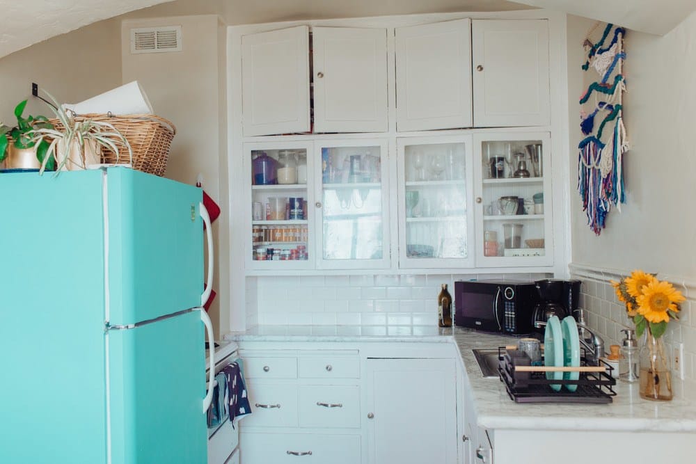 When Your Landlord Says Paint Is Out of the Question, Try Contact Paper for  Cabinets