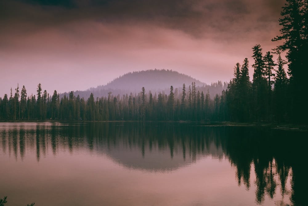 Summit Lake in Lassen Volcanic National Park