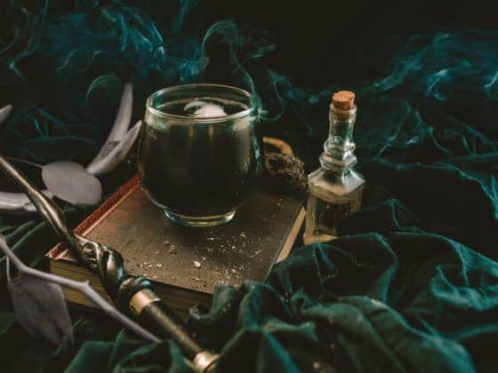 Death Eater's Smoke is a black margarita cocktail inspired by Harry Potter books and is the perfect Halloween cocktail