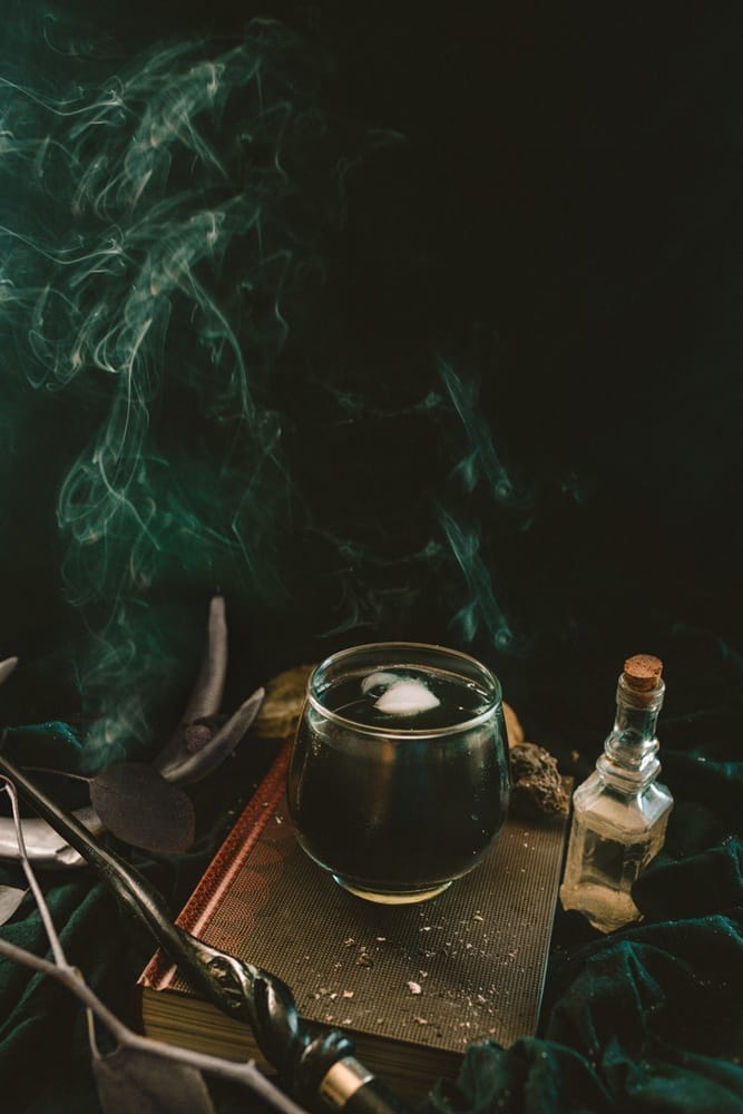 Death Eater's Smoke is a black margarita cocktail inspired by Harry Potter books and is the perfect Halloween cocktail