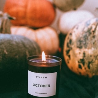 October scented candle from Fvith