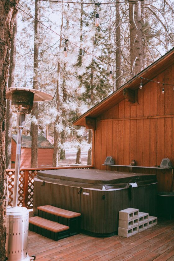 Take A Peek Inside Our Retro Big Bear Cabin (It Has A Hot Tub!)