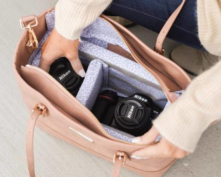 Camera Bag Purse In Leather