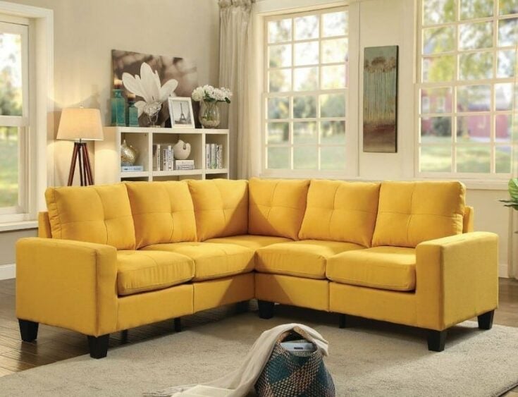 Elegant Mustard Yellow Sofas Chairs