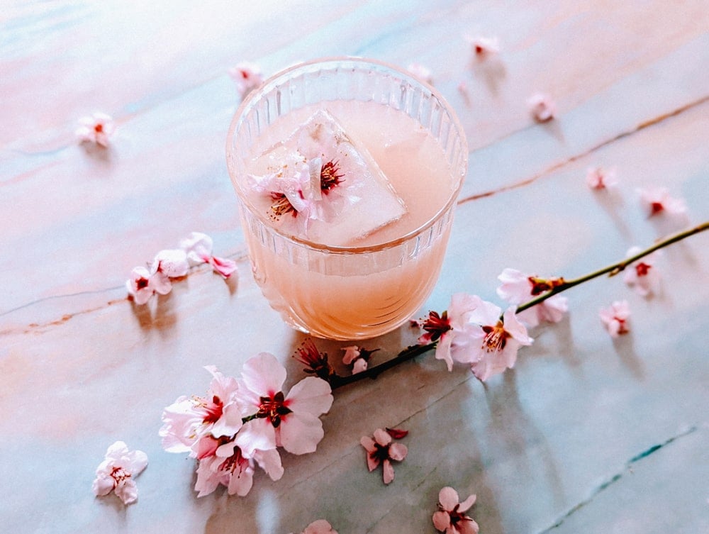 Pink Sakura: A Cherry Blossom Nigori Sake Cocktail