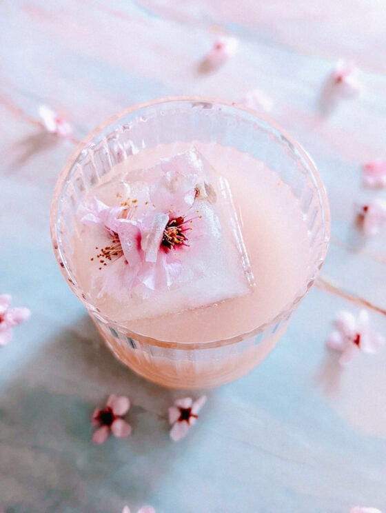 Pink Sakura A Cherry Blossom Nigori Sake Cocktail