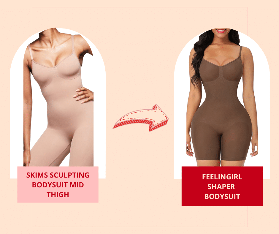 Skims Shapewear Skims Dupes Body för kvinnor L/XL d44d, L/XL