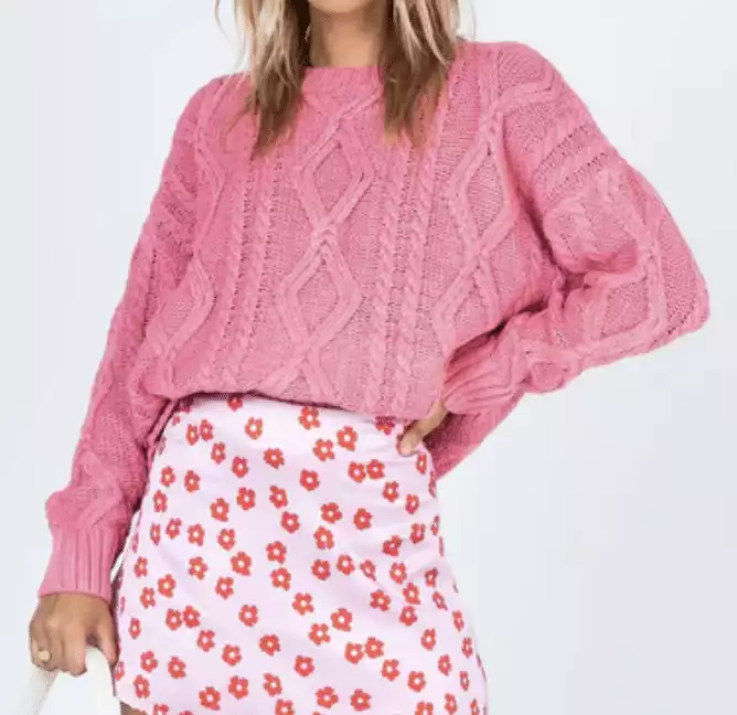 Oversized Pink Sweater