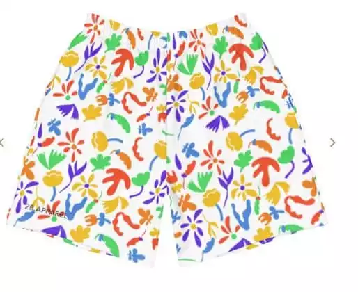 Rainbow Oasis Athletic Shorts