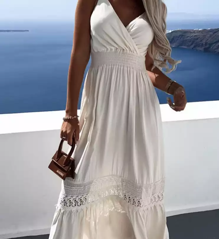 White Maxi Cover-up Dress