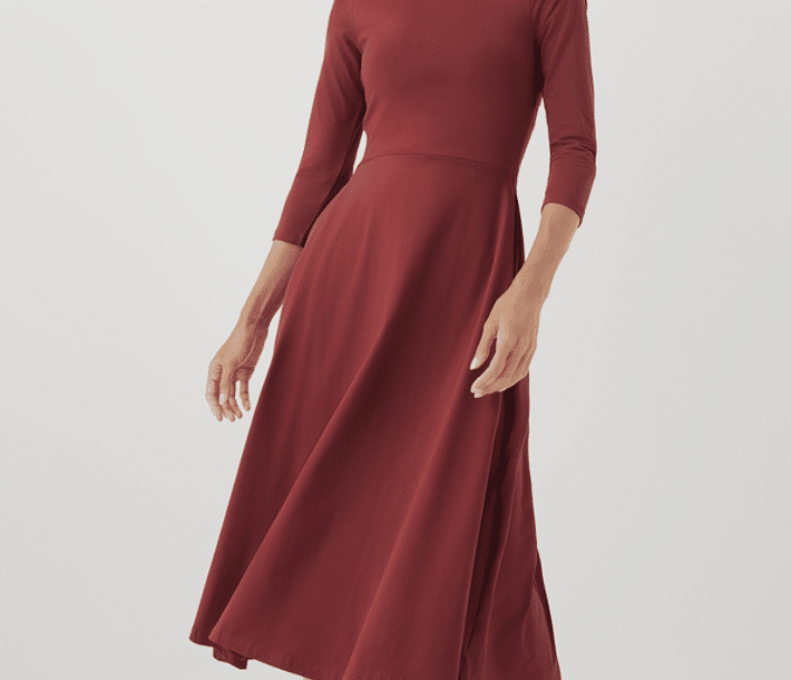 slim fit dress slacks Anna Cowl Evening Dress – Retrofete main image 1