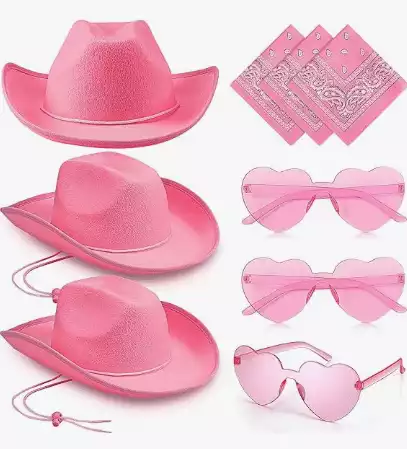 Cowboy Pink Cowboy Hat & Accessories