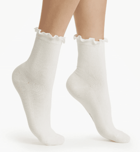 Karsyn Lettuce Edge Crew Socks