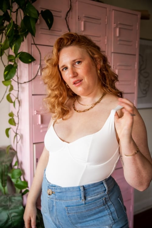 FeelinGirl Shapewear bodysuit , naadloos, V - hals , vormende body 's