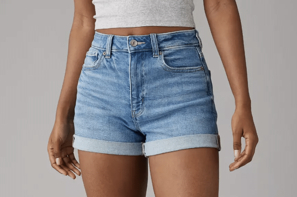 AE Stretch Denim Mom Short