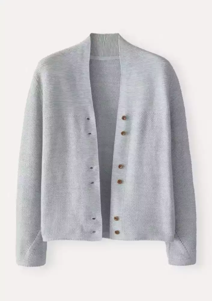 Poetry Button-Front Cotton Cardigan