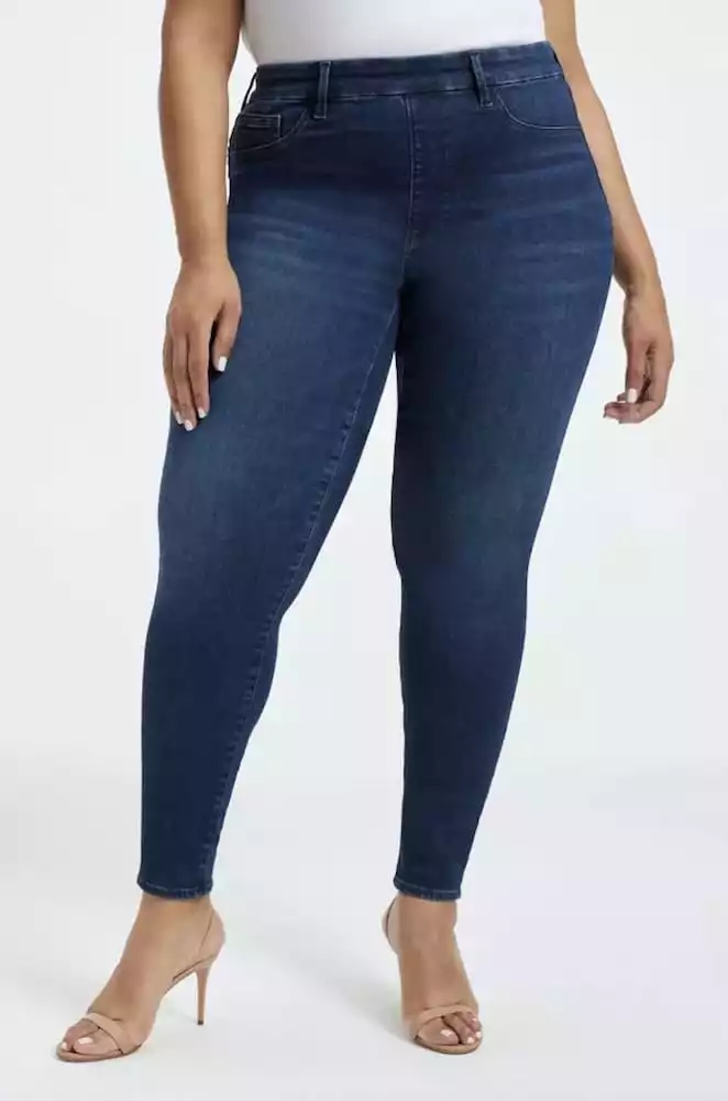 Good American Power Stretch Pull-On Skinny Jeans