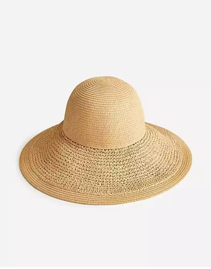 J. Crew Textured Summer Straw Hat