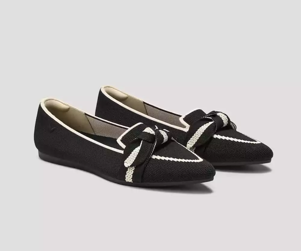 Pointed-Toe Bow Loafers (Michelle 2.0)