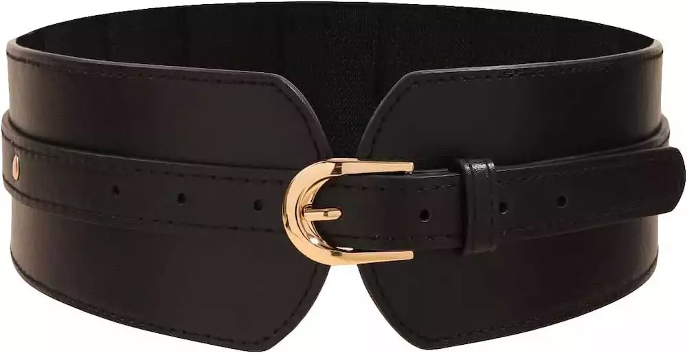 Verdusa Women's Leather Wide Belt