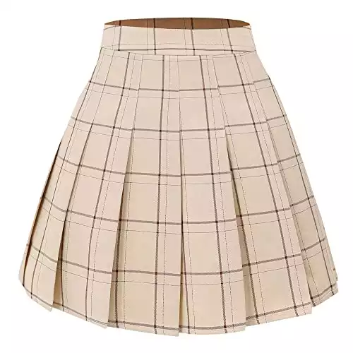 Hoerev High Waist Pleated Skirt