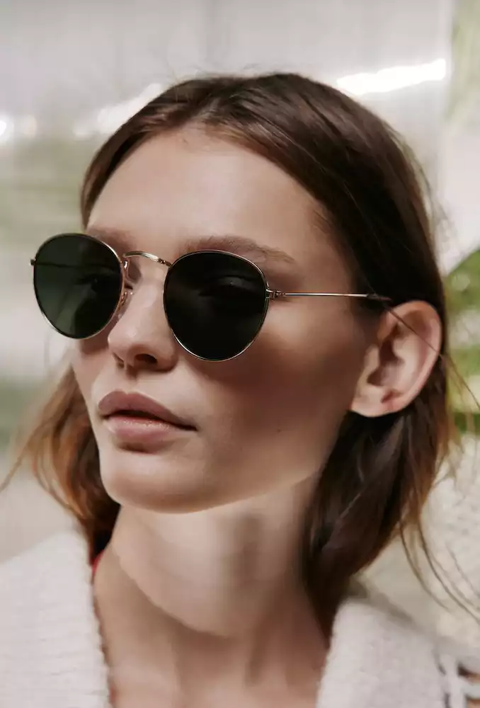 Billie Metal Round Sunglasses