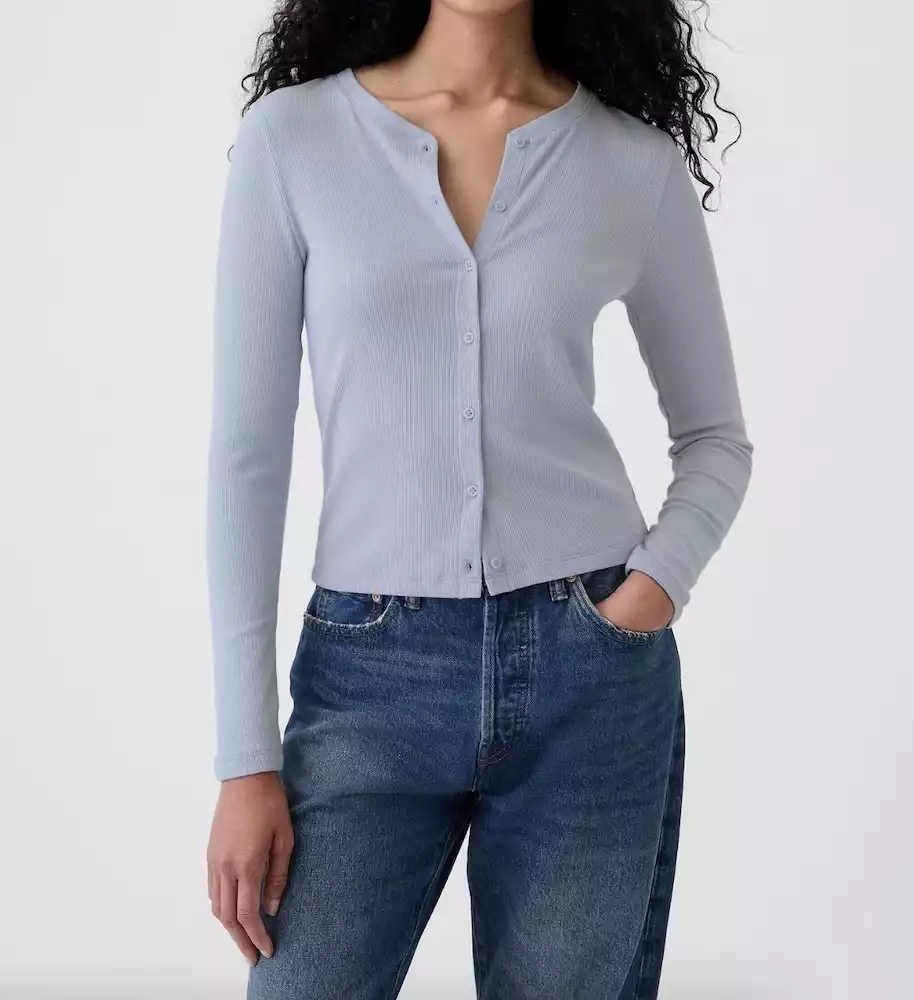 Gap Modern Rib Cardigan