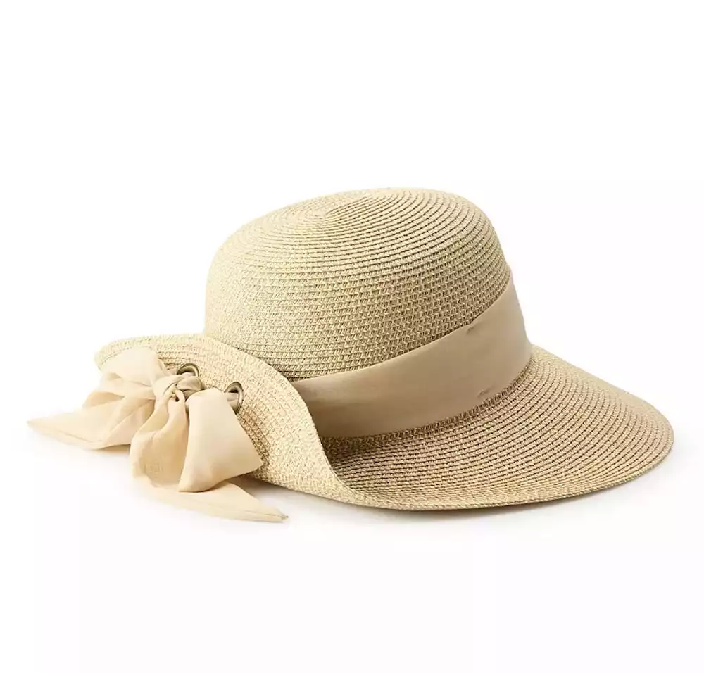 Nine West Multi Straw Flip Up Floppy Hat