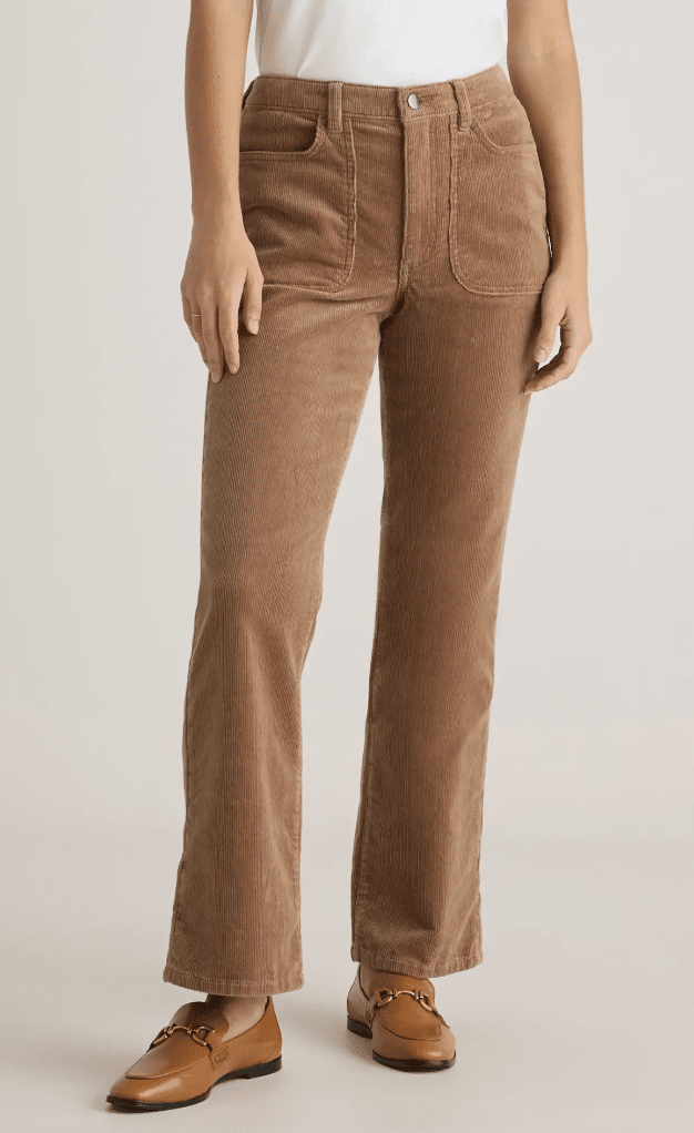 Quince Stretch Corduroy Flare Pants