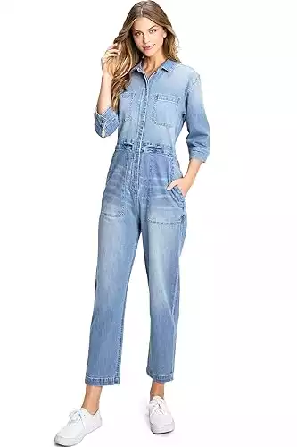 Utility Denim Jumpsuit