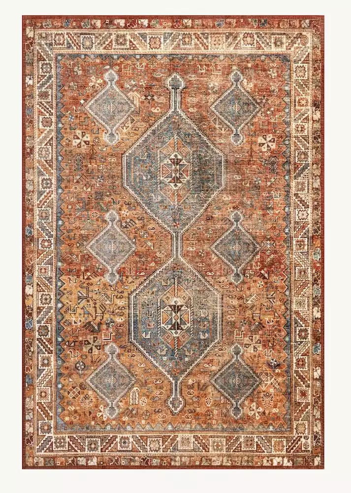 Blaise Medallion Washable Rug