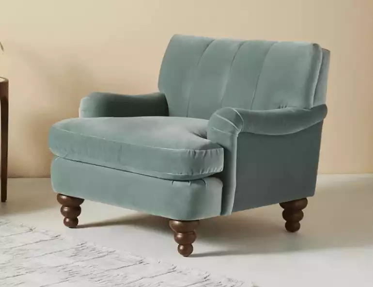 Channel-Tufted Occasional Chair