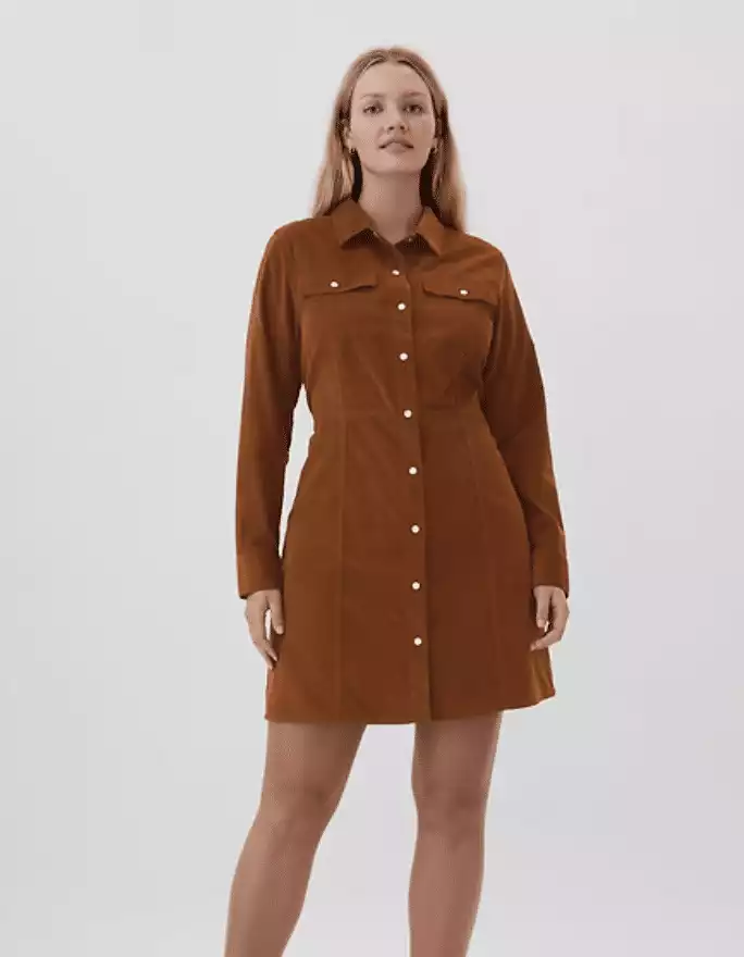 Gap Corduroy Western Mini Dress