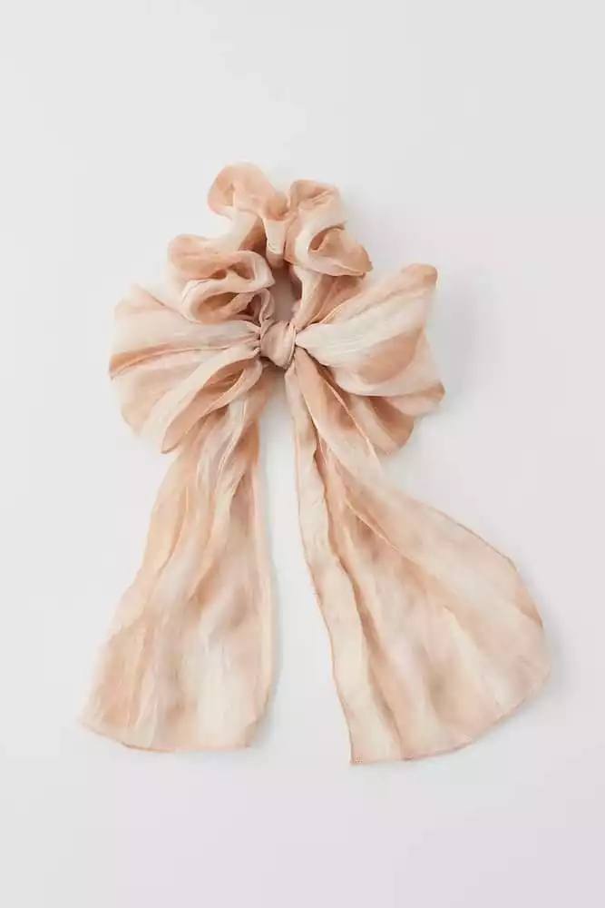 Long Bow Crinkle Scrunchie