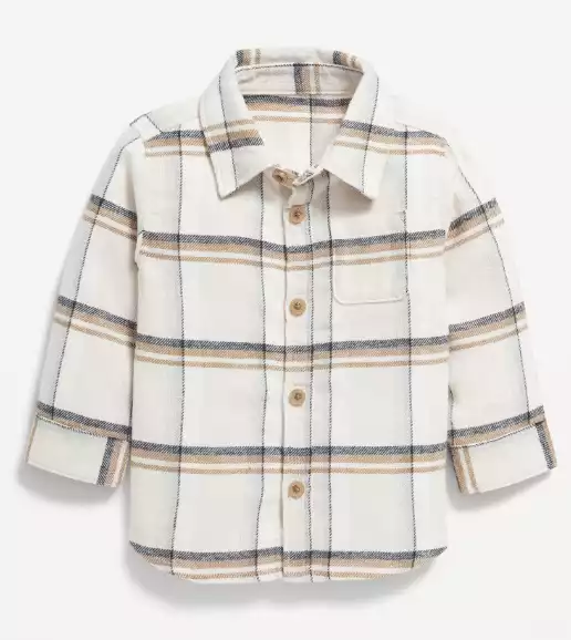 Soft-Brushed Flannel Pocket Shirt for Baby